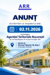 Mutarea Agenției Teritoriale ARR București în noua locație din Sector 6