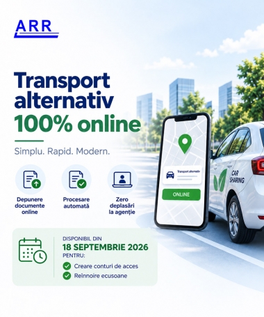 Comunicat privind lansarea platformei dedicate autorizarii operatorilor de transport alternativ